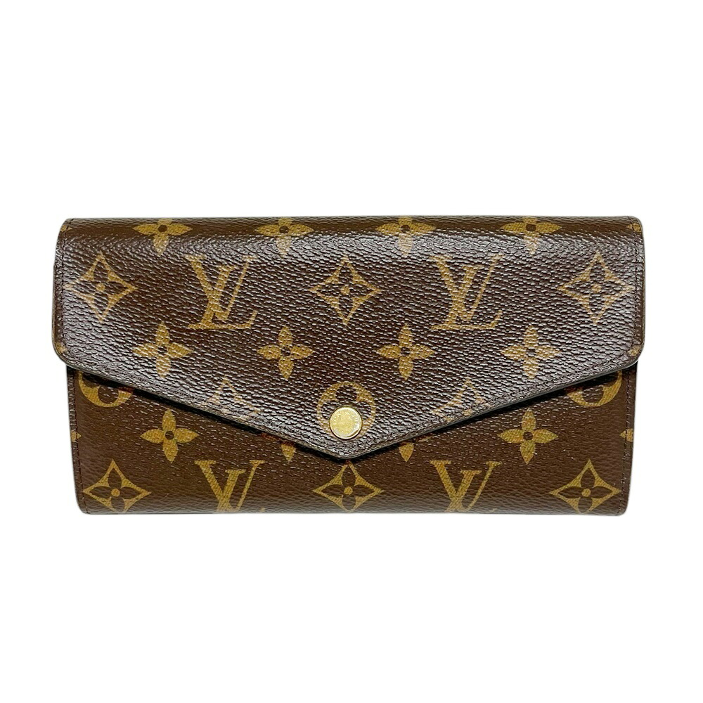 LOUIS VUITTON【ルイヴィトン】M62234 ポルトフォイユ・サラ モノグラム帆布 フューシャ 長札入れ ロングウォレット 二つ折り札入れ コンパクトウォレット 札入れ ウォレット レディース メンズ【中古】USED-BC 一六銀行 かんてい局 加古川店 A24-2816 008