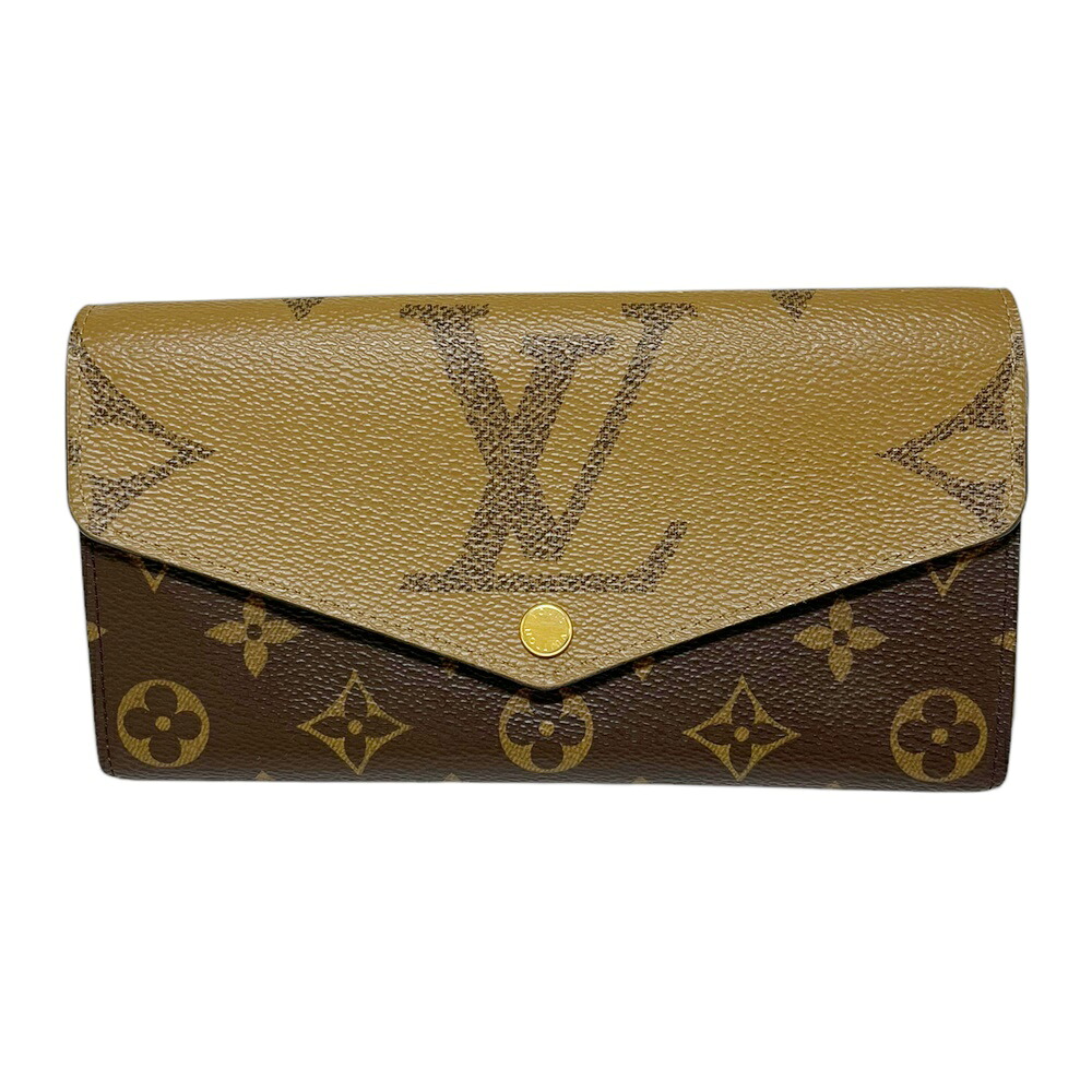 LOUIS VUITTON【ルイヴィトン】M80726 モノグラム･ジャイアントリバース ポルトフォイユ･サラ モノグラム 赤銅色 長紙入れ 紙入れ 【中古】 USED-AB 一六銀行 かんてい局 加古川店 A25-0455 008