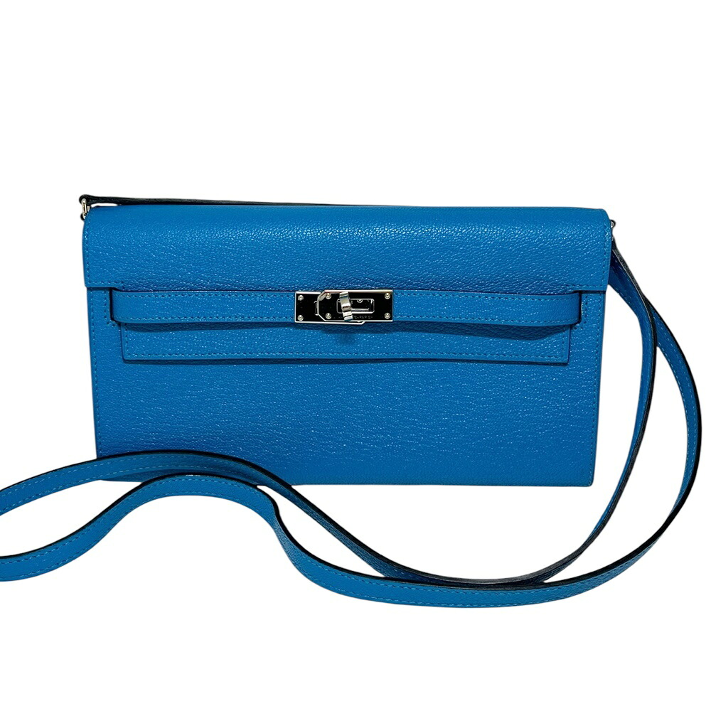 HERMES【エルメス】ケリーウォレットロングトゥーゴー Z目じるし 青碧 ショルダーバッグ 金入れ 【中古】 USED-A 一六銀行 かんてい局 加古川店 A25-1779 008