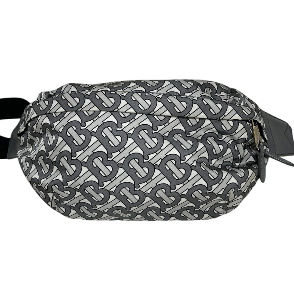 BURBERRY【バーバリー】 ナイロンベルトバッグ ボディバッグ ブラック/グレー ワンショルダー ウエストバッグ バムッグ カバン 鞄 メンズ レディース【中古】 USED-AB 質屋 かんてい局 加古川店 A25-0866 004｜質屋かんてい局 加古川店 28,470円