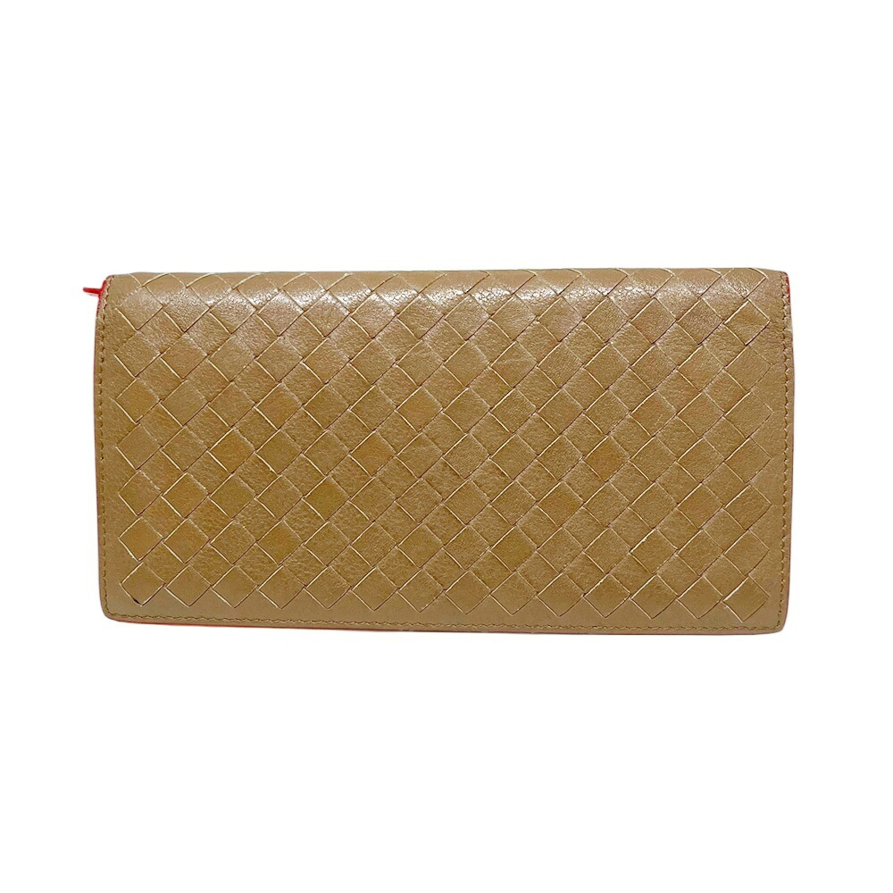 BOTTEGA VENETA【ボッテガヴェネタ】イントレチャート コンチネンタルウォレット レザー ブラウン 長財布 折りたたみ財布 ロングウォレット 財布 ウォレット メンズ【中古】USED-AB 質屋 かんてい局 加古川店 A22-0893 009