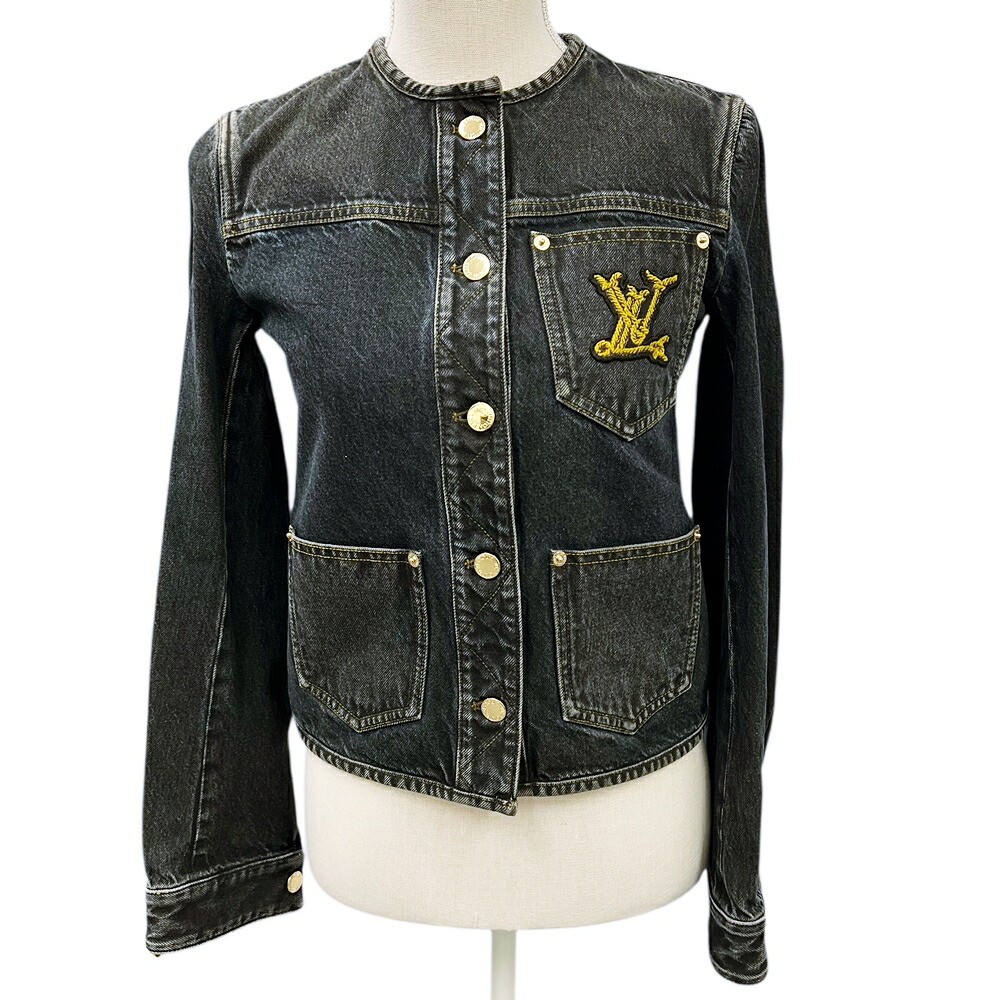 LOUIS VUITTON【ルイ・ヴィトン】1AHHS4 ノーティカルLVパッチデニムジャケット サイズ34 【中古】 USED-SA 質屋 かんてい局 加古川店 A25-3019 005