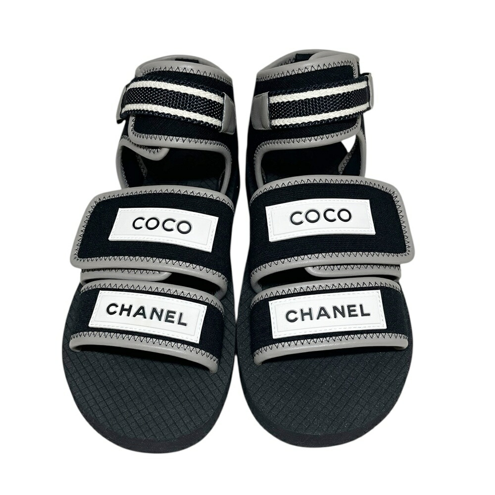 楽天市場】【靴】CHANEL シャネル サンダル サンダル レザー ココ