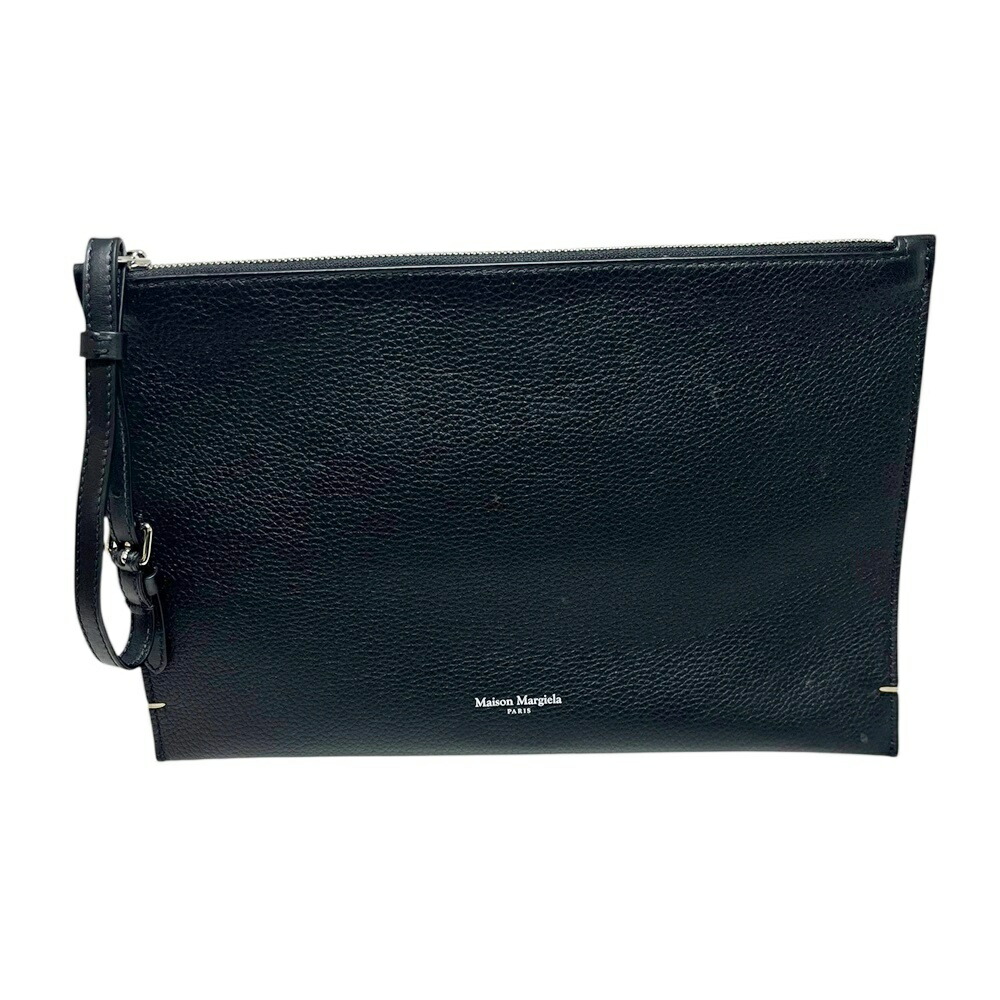 Maison Margiela【メゾンマルジェラ】SATT0006 クラッチペダル御徒面子 なめし革 黒いこと/しろがね色 鞄 かばん メンズ レディース【中古】USED-A 一六銀行 かんてい局 加古川店 A26-0286 004