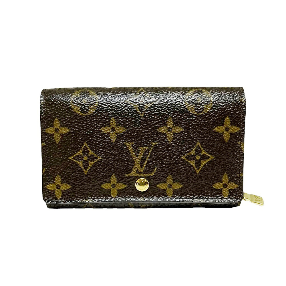 LOUIS VUITTON【ルイヴィトン】M61730 ポルトモネ・ビエ・トレゾール モノグラム   コンパクトウォレット 2つ折り紙入れ ミニウォレット ミニ紙入れ ウォレット 紙入れ レディース メンズ【中古】USED-AB 一六銀行 かんてい局 加古川店 A26-0668 004