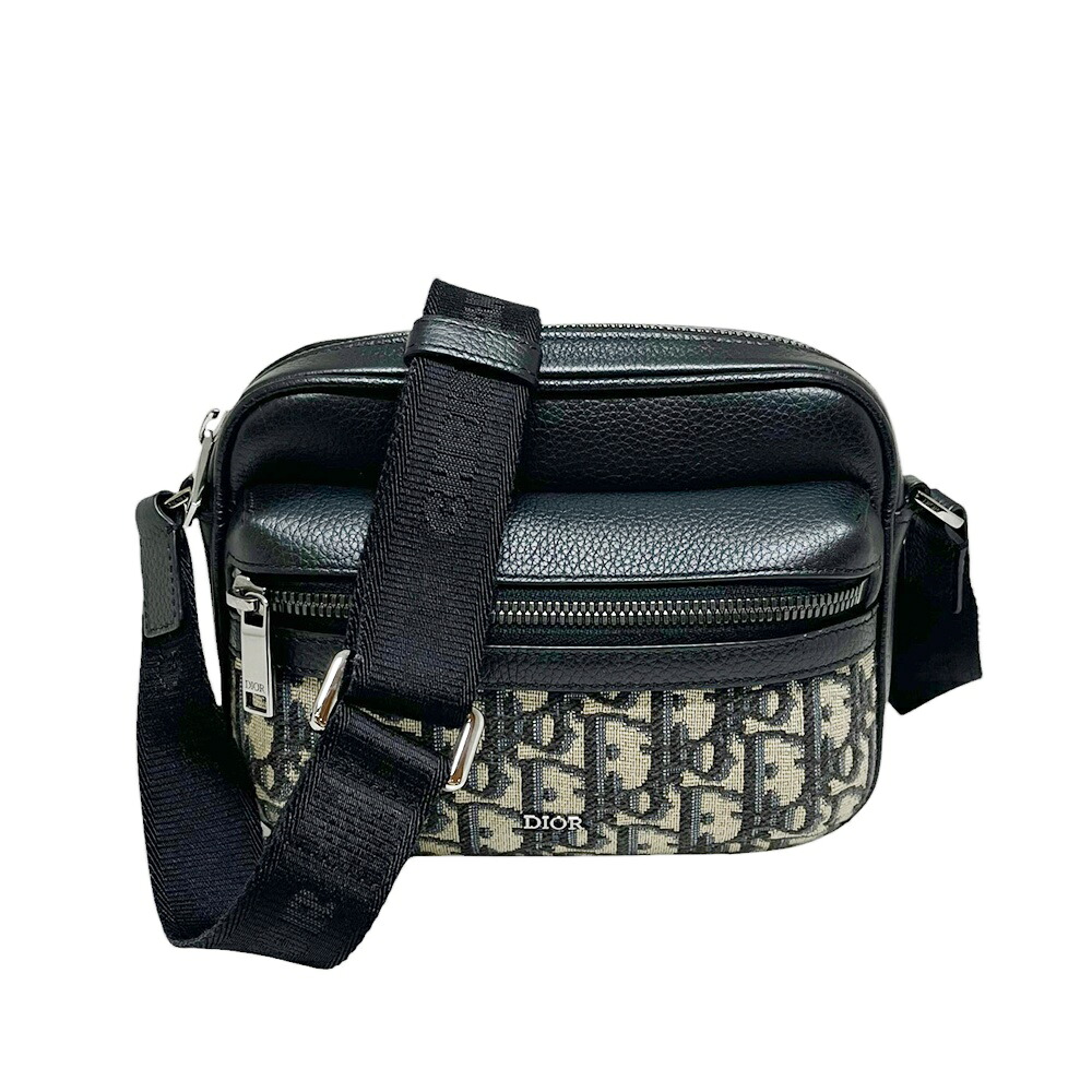 DIOR【クリスチャンディオール】Rider 2.0 ジップ 伝達人御徒面子 ミニ 2ESWS034YKS_H27E ベージュ/黒いこと ショルダーバッグ 鞄 かばん メンズ レディース【中古】USED-AB 一六銀行 かんてい局 加古川店 A26-0850 004
