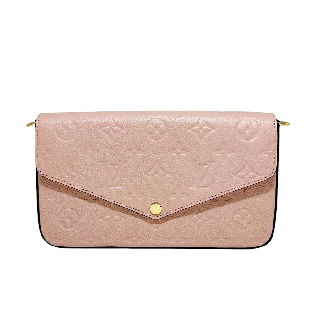 LOUIS VUITTON【ルイヴィトン】M82608 ポシェットフェリシー モノグラム・アンプラント ローズプードル/ゴールド クラッチバッグ ショルダーバッグ 2wsyバッグ チェーンウォレット かばん 鞄 レディース【中古】USED-S 質屋 かんてい局 加古川店 A26-0890 004｜質屋かんてい局 加古川店