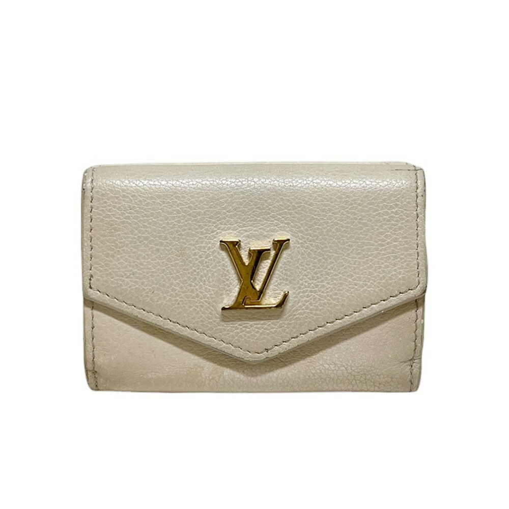 LOUIS VUITTON【ルイヴィトン】M69340 ポルトフォイユ・ロックミニ トリヨンレザー ベージュ/ゴールド金具 折り紙入れ コンパクトウォレット 紙入れ ウォレット レディース【中古】USED-B 一六銀行 かんてい局 加古川店 A26-0991 004