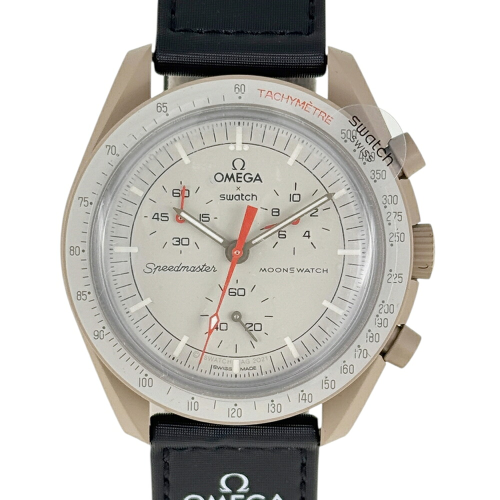 SWATCH 【スウォッチ】 SO33C100 SWATCH×OMEGA MissionToJupiter スウォッチオメガ メンズウォッチ 腕時計 クオーツ 電池式 クロノグラフ バイオセラミック 電池交換済み 【中古】 USED-SA 質屋 かんてい局 加古川店 A2502983 007