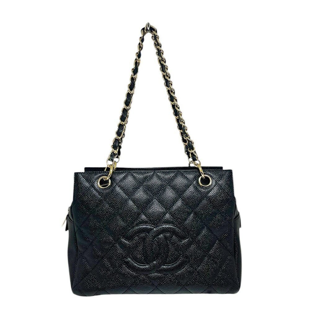 CHANEL【シャネル】A18004 グレインドカーフ チェーントート ブラック ゴールド金具 ハンドバッグ トートバッグ 鞄 かばん レディース【中古】USED-AB 質屋 かんてい局 加古川店 A26-0058 004