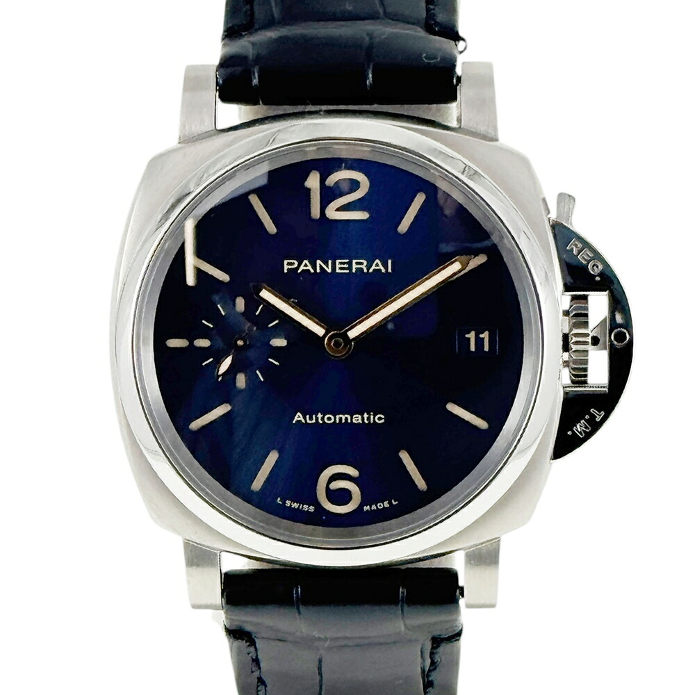 PANERAI 【パネライ】 PAM00926 ルミノール ドゥエ メンズウォッチ 腕時計 自動巻き 機械式時計 チタン ブルー文字盤 デイト表示 【中古】 USED-SA 質屋 かんてい局 加古川店 A2600076 007｜質屋かんてい局 加古川店