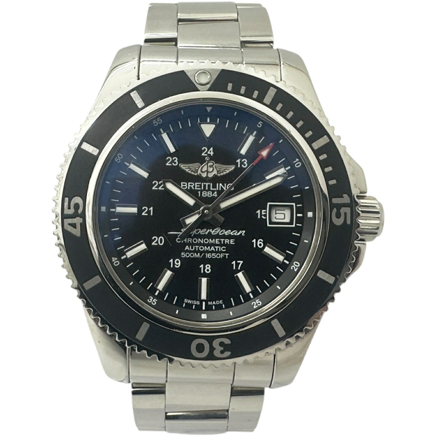 【中古】｜BREITLING ブライトリング 百貨店大海原２ 42 デイト A17365C9 青味 自動小銃一巻き メンズ