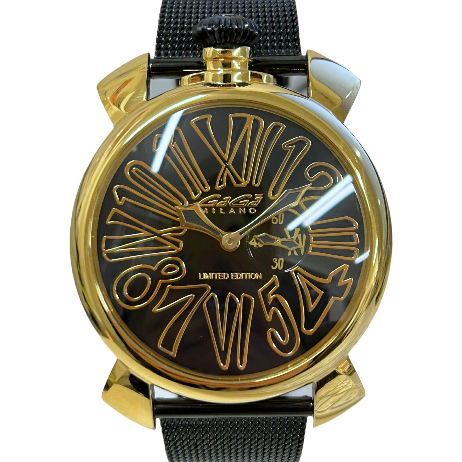 美品 GAGAMILANO ガガミラノ マヌアーレ　46mm クオーツ 稼動 GaGa MILANO - 【Gaga Milano】ガガ・ミラノ マヌアーレ46