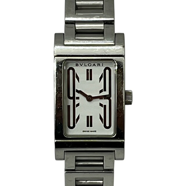 【中古】|BVLGARI ブルガリ レッタンゴロ RT39S クオーツ ホワイト 腕時計 レディース メンズ|質屋かんてい局市川インター店