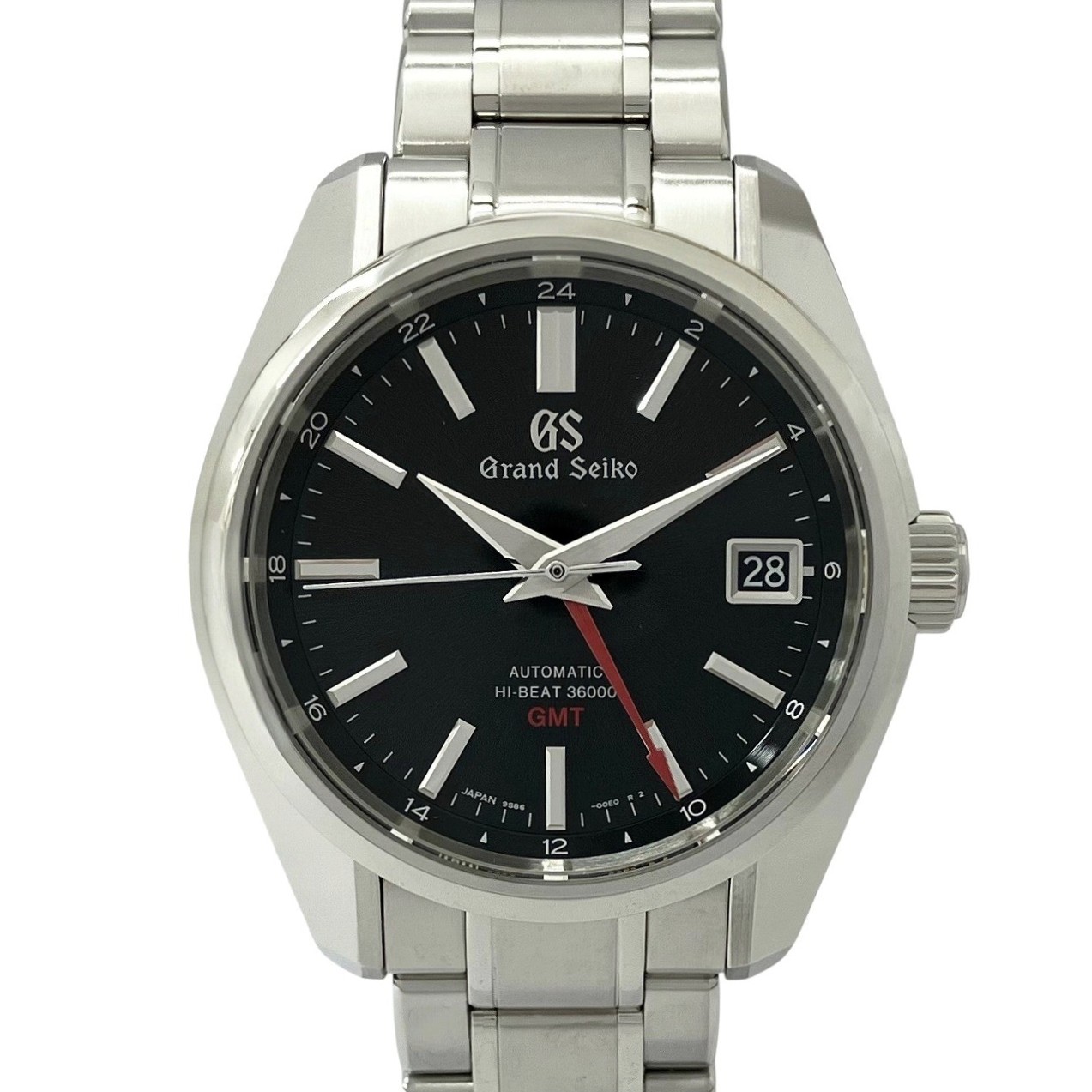 【中古】 Grand seiko 地びたセイコー SBGJ2031/9S86-00A0 ヘリテージコレクション 力学的 GMT 自動小銃一巻き メンズ腕時計-腕時計