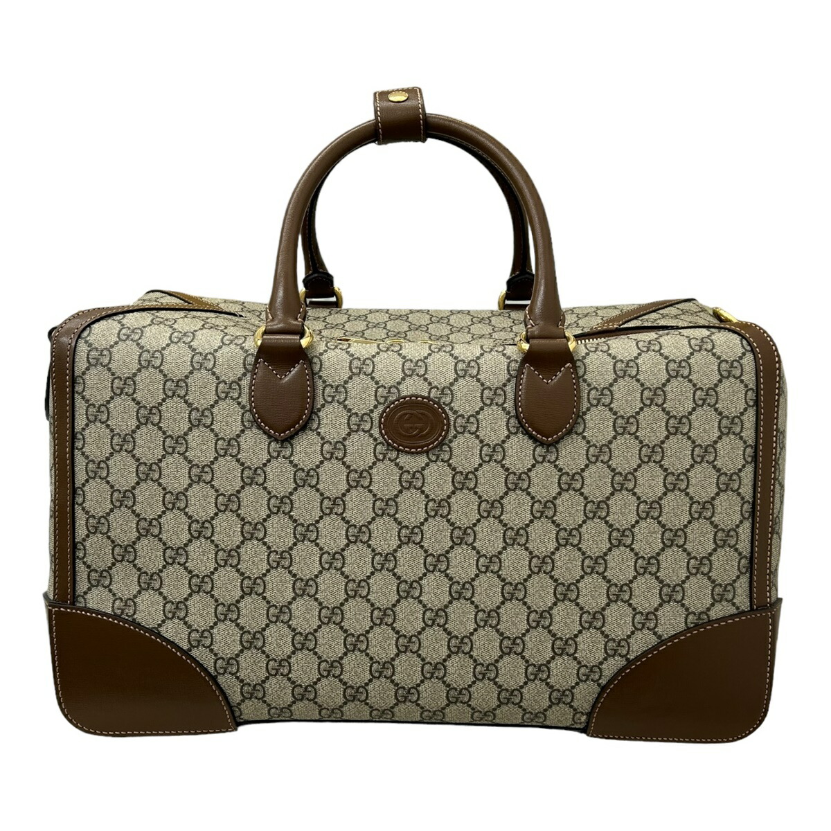 【中古】｜GUCCI グッチ 696014 インターロッキングG 2WAYダッフルバッグ ボストンバッグ ショルダーバッグ ベージュ系 レディース メンズ