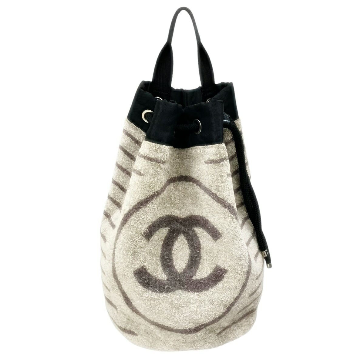 早い者勝ち‼︎‼︎【SOLEIL CHANEL】巾着バック プールバック　黒 CHANEL】シャネル プールバッグ ショルダーバッグ – NISHIKINO