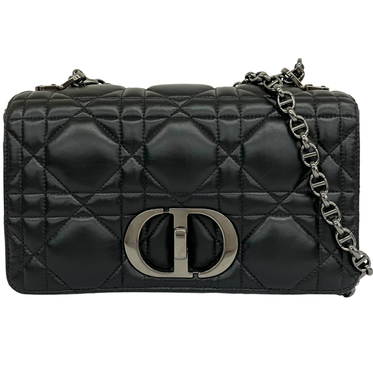 【中古】｜Christian Dior クリスチャンディオール マクロカナージュ CARO チェーンショルダーバッグ 黒 ブラック レディース｜質屋かんてい局市川インター店