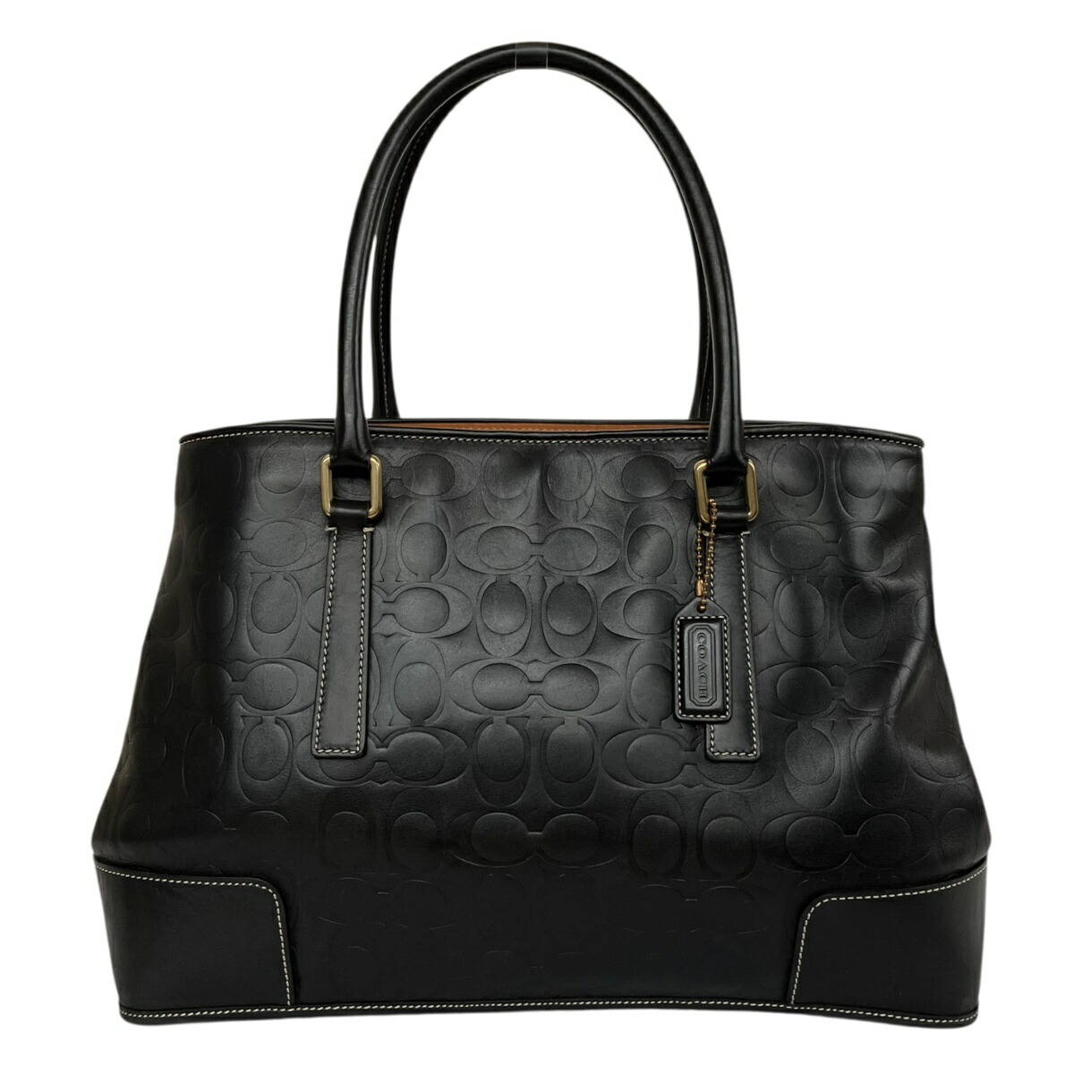 コーチ 15669 トートバッグ シグネチャー ナイロン レザー 黒 y2k コーチ 15669 トートバッグ シグネチャー ナイロン レザー 黒