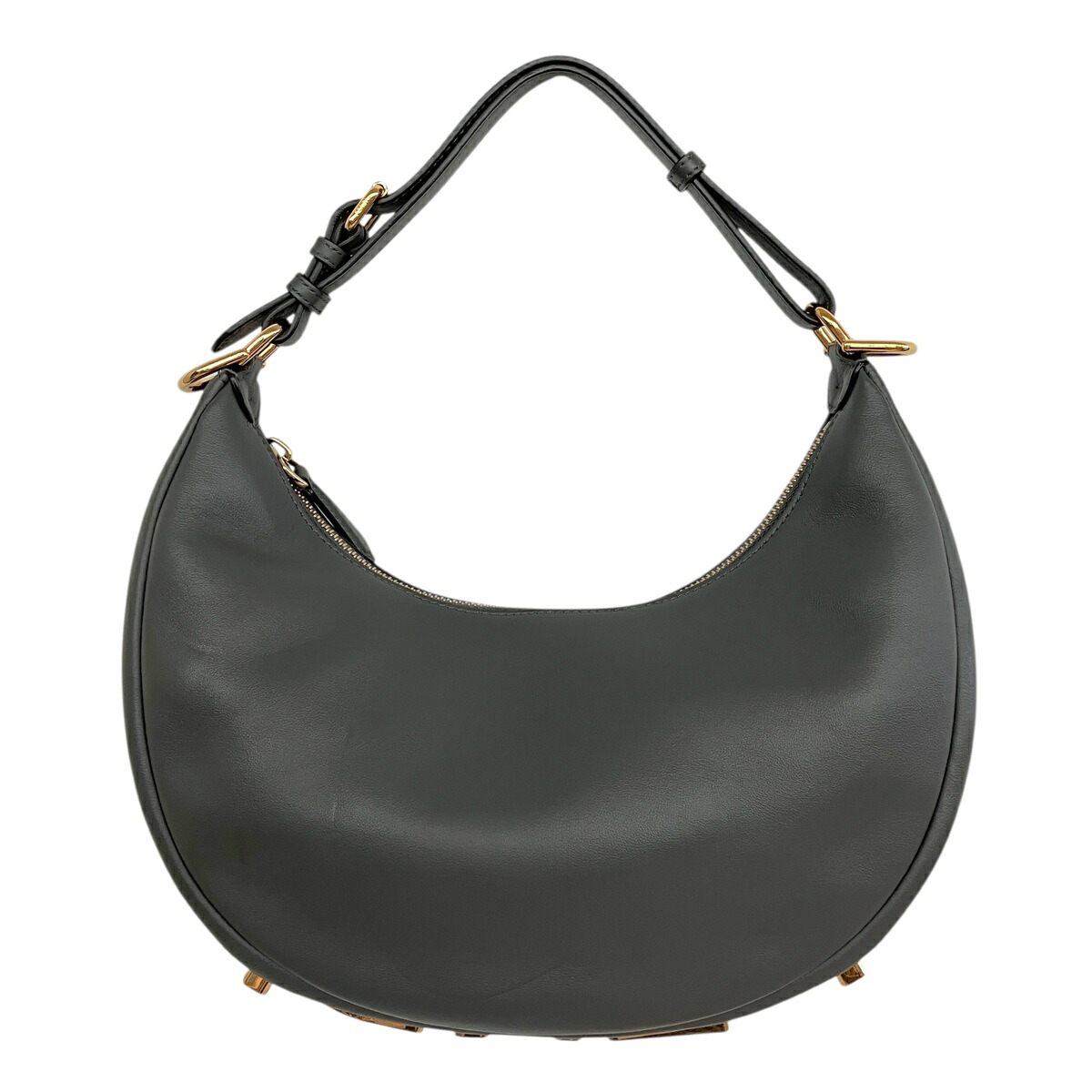 【中古】|FENDI フェンディ 8BR798 グラフィ スモール ハンドバッグ ホーボーバッグ グレー系 レザー レディース|質屋かんてい局市川インター店