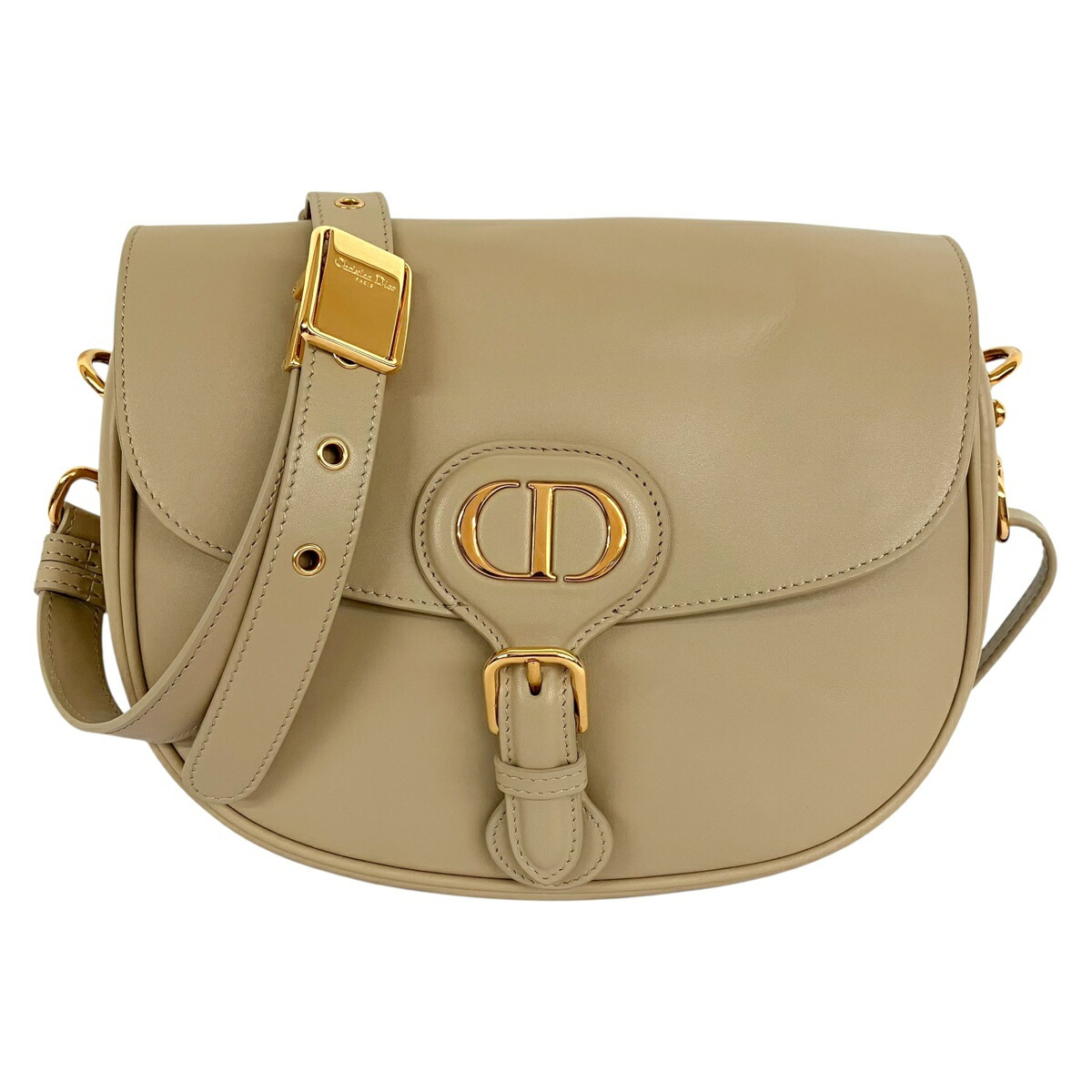 【中古】｜Christian Dior ディオール M9319UMOL BOBBY ボビー 並み並み DOIR ベージュ ショルダーバッグ なめし革 ゴールド金具 レディース