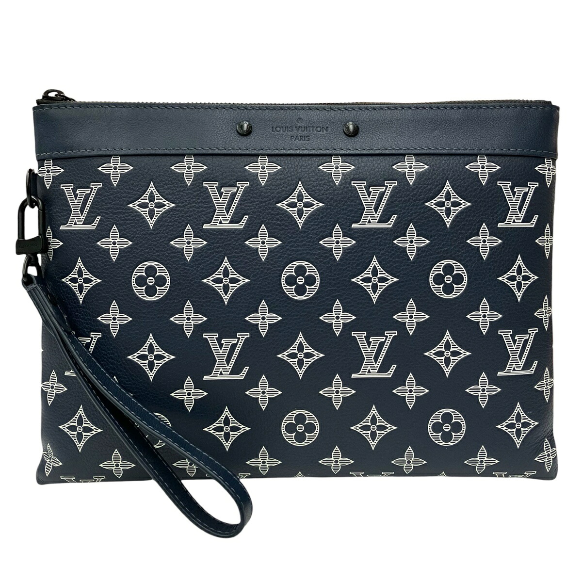 【中古】｜LOUIS VUITTON ルイヴィトン M83382 ポシェット･トゥ･ゴー モノグラム・シャドウ なめし革 クラッチペダル御徒面子 米国海軍  メンズ