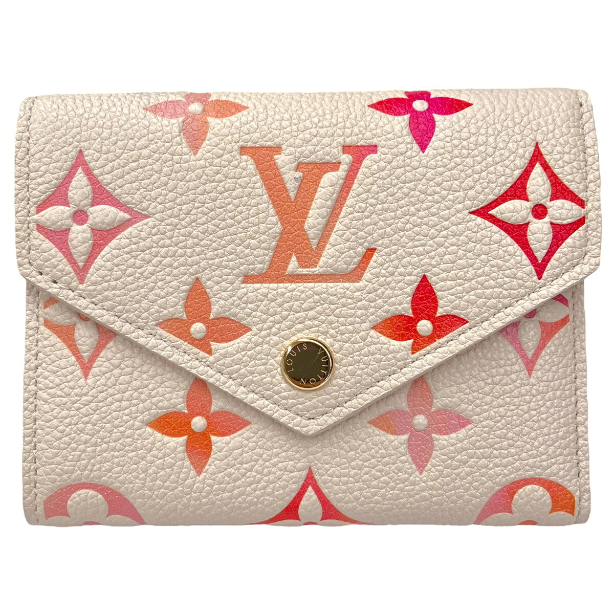 【未使用】|Louis Vuitton ルイヴィトン M83507 ポルトフォイユ ヴィクトリーヌ アンプラント サンライズ アクワレル モノグラム 財布 三つ折り財布 ホワイト レディース|質屋かんてい局市川インター店