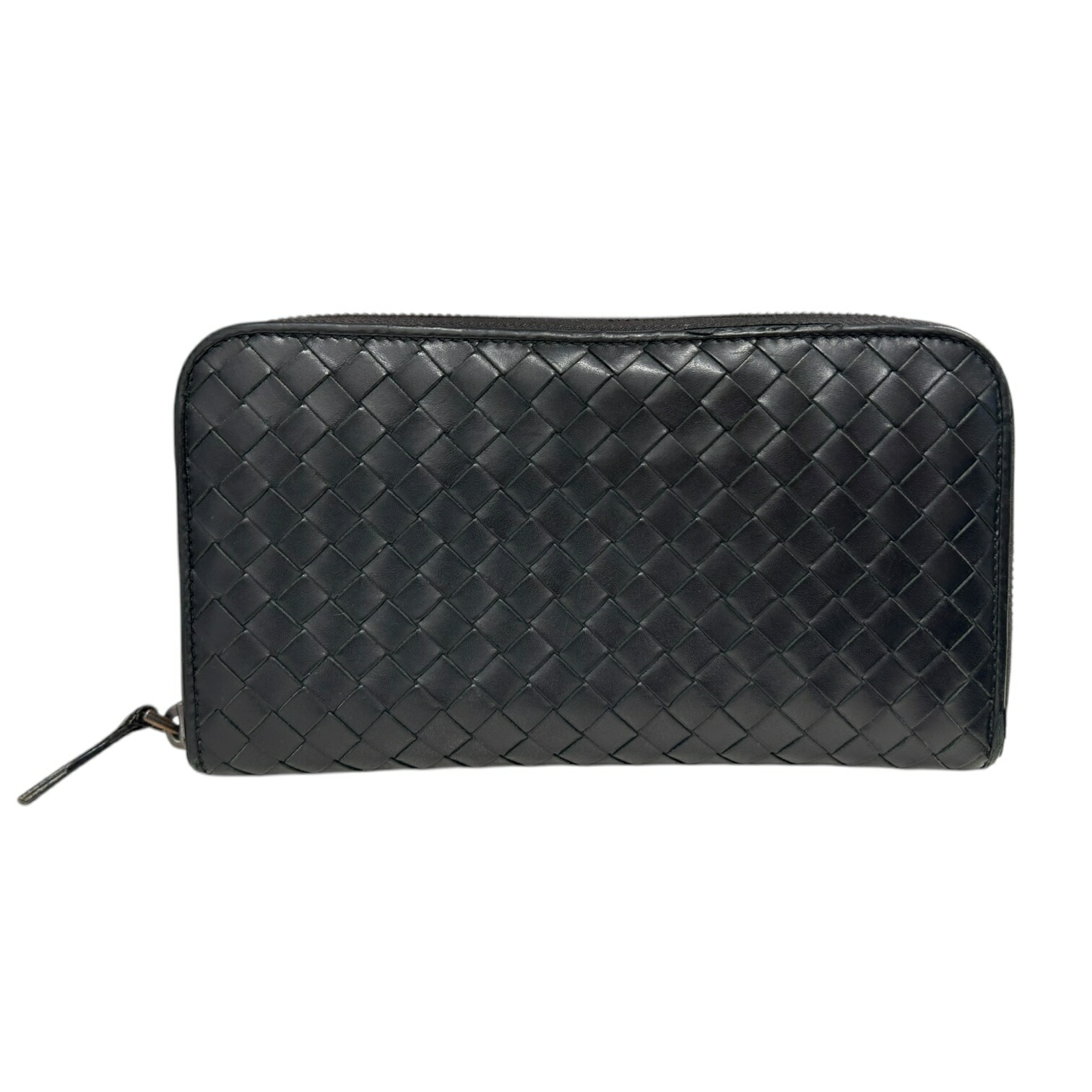 正規品美品　ボッテガヴェネタ 120697イントレ　札入　長財布　黒 BOTTEGA VENETA ボッテガヴェネタ 長財布 120697 イントレ