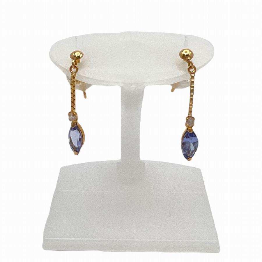 【中古】|K18 タンザナイト 0.7ct ピアス キャッチピアス アクセサリー デザイン レディース ジュエリー|質屋かんてい局市川インター店