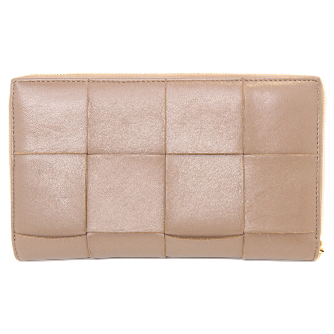 【BOTTEGA VENETA】ボッテガ・ヴェネタ ラウンドファスナー財布 ラムレザー ココアブラウン系【中古】｜質屋かんてい局伊丹店
