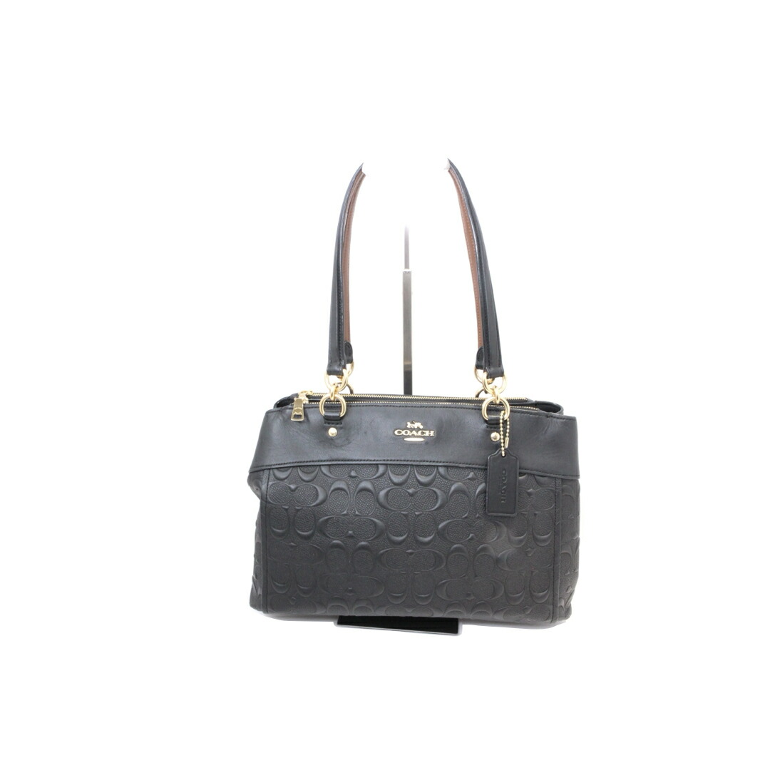 【COACH】コーチ F25952 シグネチャーエンボスレザーバッグ2way ハンドバッグ ショルダーバッグ エンボスレザー ブラック 【中古】|質屋かんてい局伊丹店