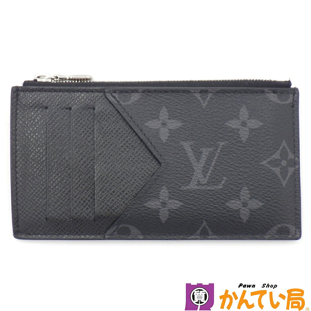 LOUIS VUITTON ルイヴィトン M30271 コインカード・ホルダー タイガラマ モノグラムエクリプス カードケース PVC×レザー ノワール ブラック メンズ 中古 B26-1320|質屋 かんてい局石川 店