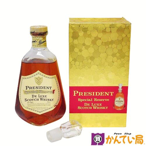 楽天市場】【未開栓】PRESIDENT プレジデント スペシャル リザーブ デラックス 750ml 43％ ブレンデッド スコッチ ウイスキー  スコットランド オールドパー 古酒 洋酒 Special Reserve DE LUXE SCOTCH WHISKY 質屋 かんてい局 金沢バイパス店  B24-2164 : 質屋 かんてい局 ...