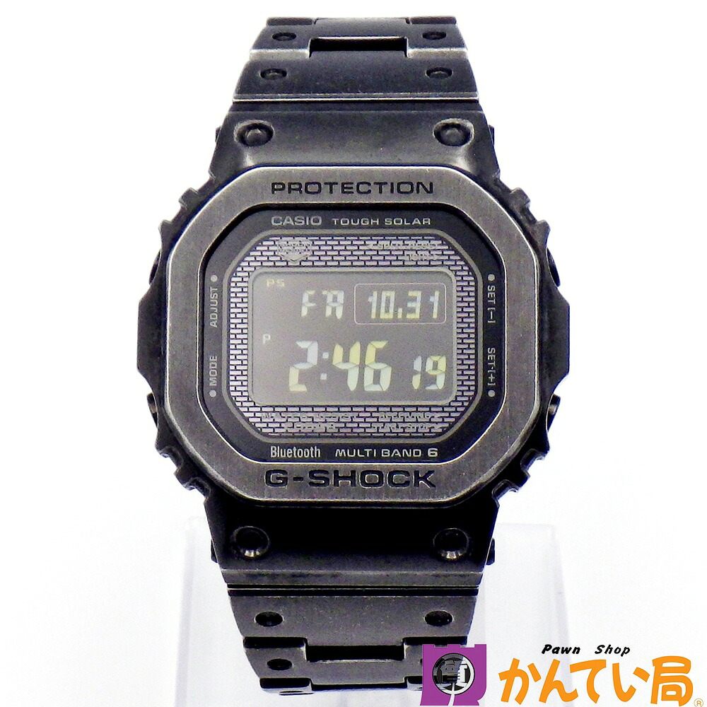 CASIO カシオ GMW-B5000V-1JR G-SHOCK 盛りだくさん金属元素 エイジド産業 手ごわいソーラー 黒いこと系 デジタル 真四角 SS ウォッチ メンズ 中古 B25-2432