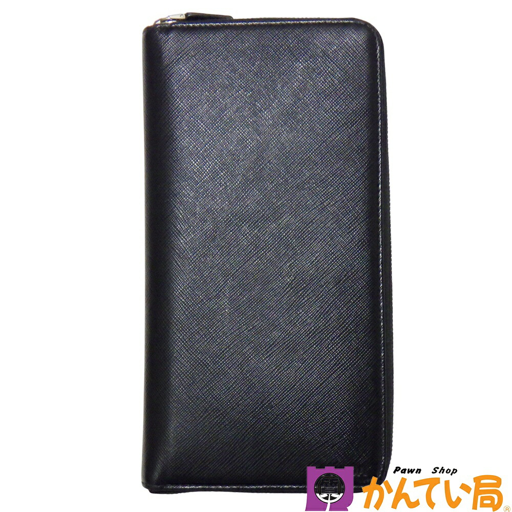 箱付 PRADA プラダ ラウンドファスナー 二つ折り 財布 ブラック 黒 楽天市場】【財布】PRADA プラダ ラウンドファスナー 2つ折財布