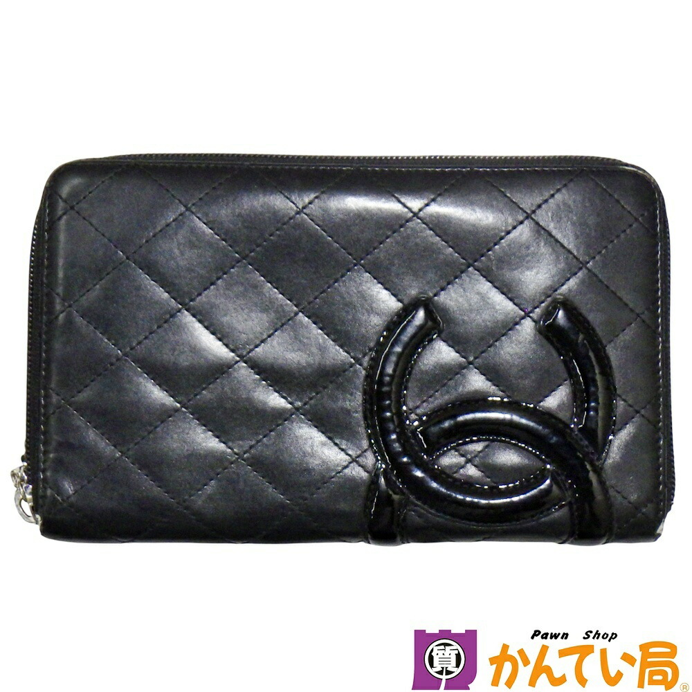 【CHANEL】シャネル アイコン ラウンドファスナー長財布 黒 シルバー金具 楽天市場】CHANEL シャネル アイコン ラウンドファスナー長財布