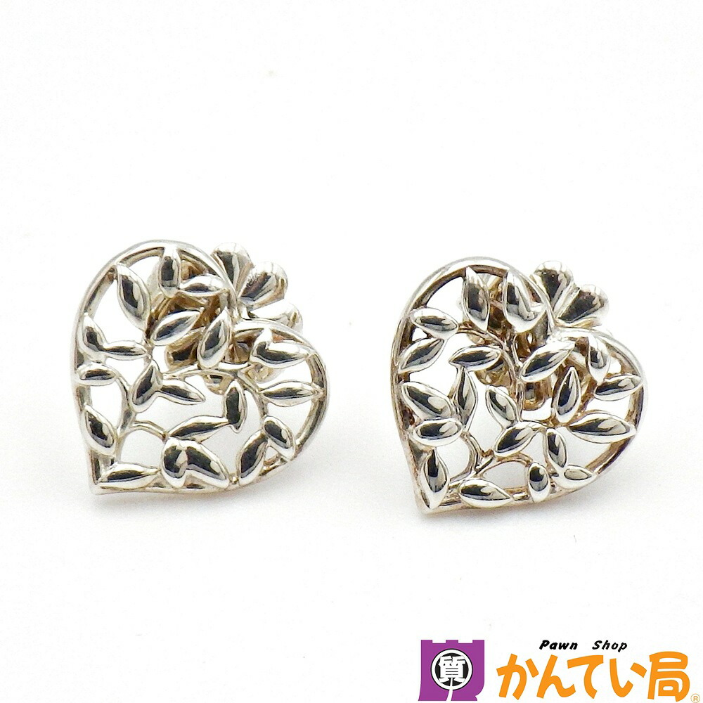 ティファニー　18金オリーブ リーフ ハート ピアス パロマ・ピカソ オリーブ リーフ ハート ピアス 18Kゴールド