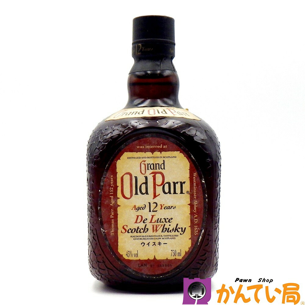 Old Parr De Luxe スコッチウイスキー 750ml 43% グランド オールドパー エクストラ リッチ 12年 43度 750ml 正規