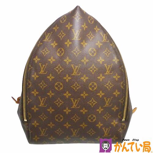 【位置づけるB】LOUIS VUITTON ルイヴィトン M99030 シ散らし広告 買い出し はたご屋 ザ 雨水 背嚢 モノグラム 赤銅色 ゴールド金具 PVC なめし革 ヌメ革 レディース デイパック うしろ側容器に並べる 中古 一六銀行 かんてい局 金沢環状道路店 B24-516