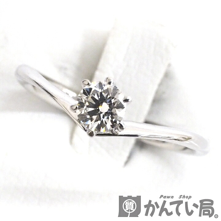 K18WG ダイヤモンド リング D:0.338ct 約13.5号 ホワイトゴールド 約2.9g 箱・ケースつき 指輪 ジュエリー アクセサリー 久安店 A24-2111|質屋 かんてい局石川 店