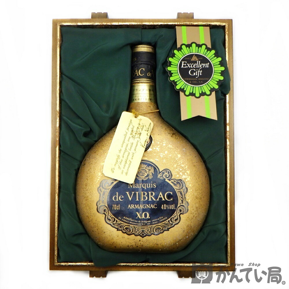 楽天市場】【未開栓】MARQUIS DE VIBRAC マルキ ド ヴィブラック XO ゴールド 700ml 40% ブランデー アルマニャック  木箱つき 古酒 久安店 A24-2072H : 質屋 かんてい局石川 楽天市場店