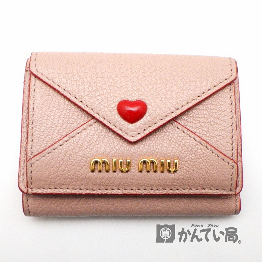 極美品♡MIU MIU ラブレター　財布 ピンク resplendir_928