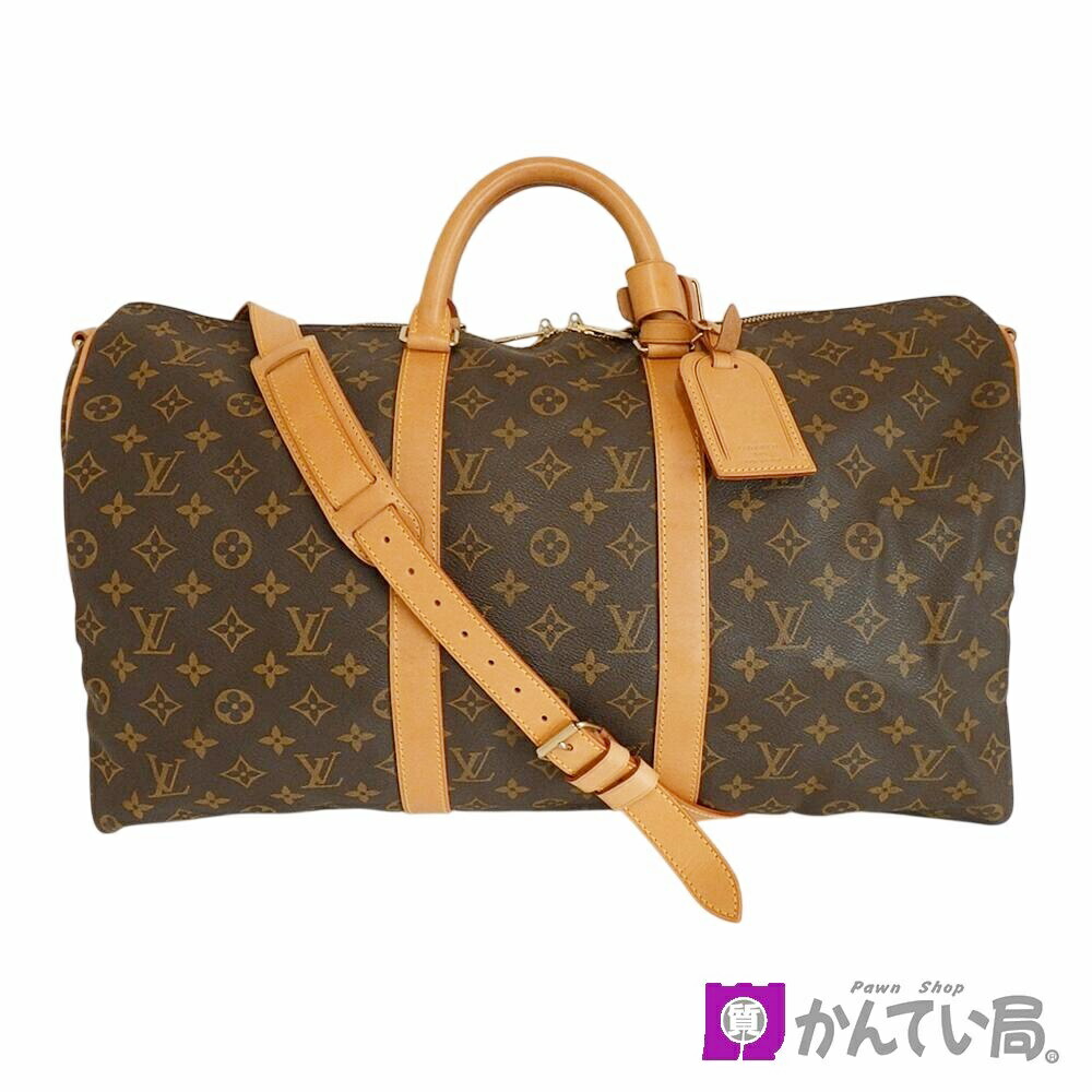 ルイヴィトン モノグラム キーポル バンドリエール55 ショルダーボストンバッグ 楽天市場】ルイヴィトン Louis Vuitton キーポルバンドリエール55