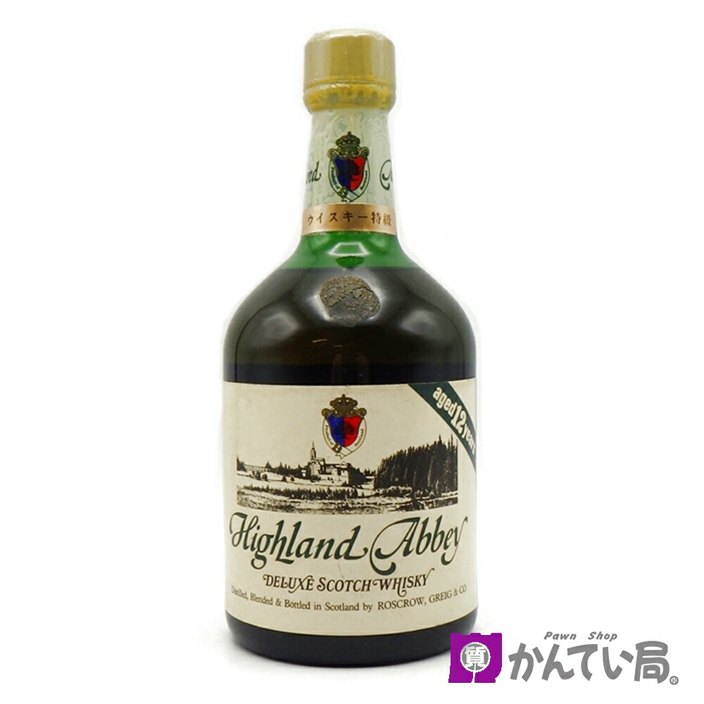 Highland Abbey 12年 スコッチウイスキー 　古酒 楽天市場】【未開栓】Highland Abbey ハイランド アビー 12年