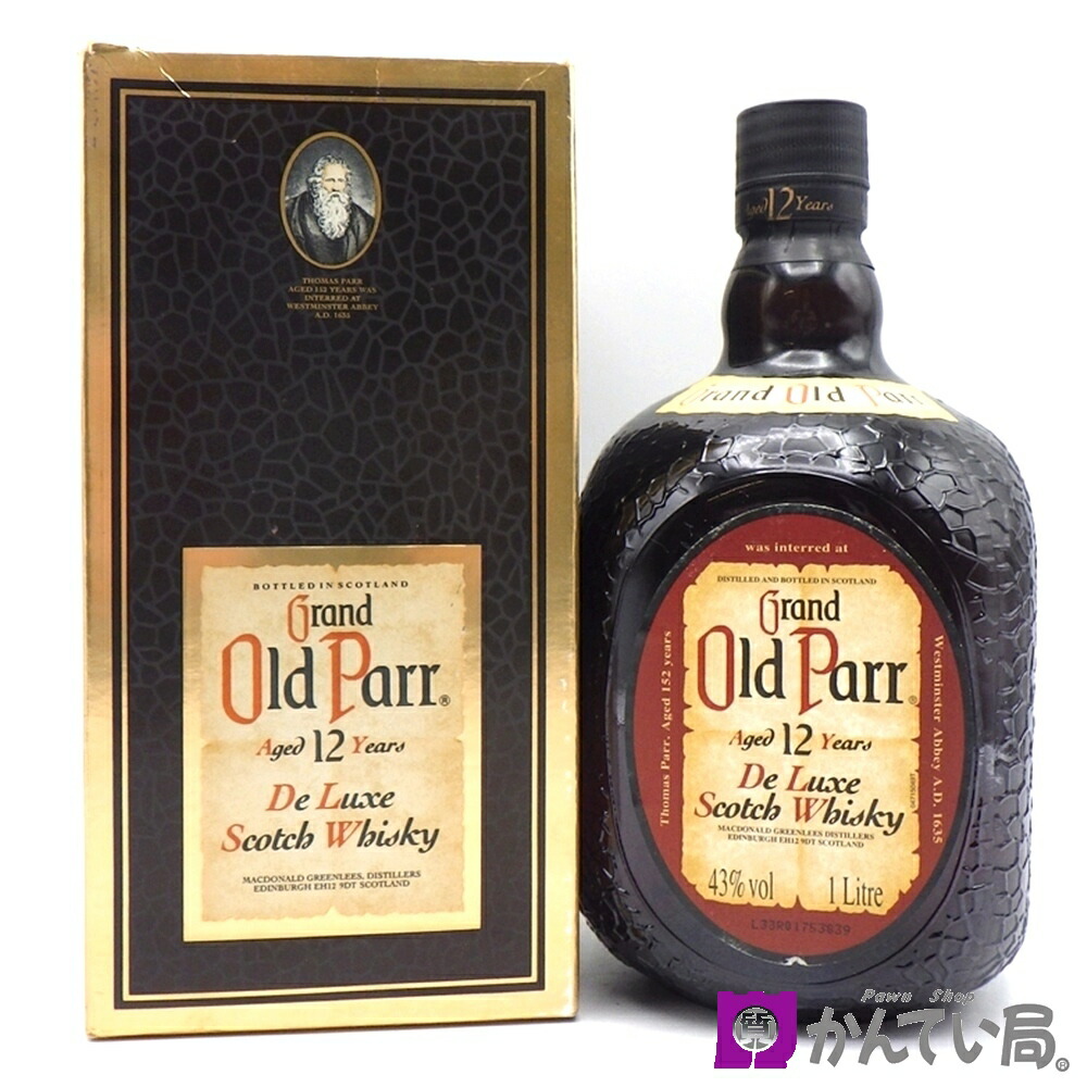 Old Parr De Luxe スコッチウイスキー 750ml 43% グランド オールドパー エクストラ リッチ 12年 43度 750ml 正規