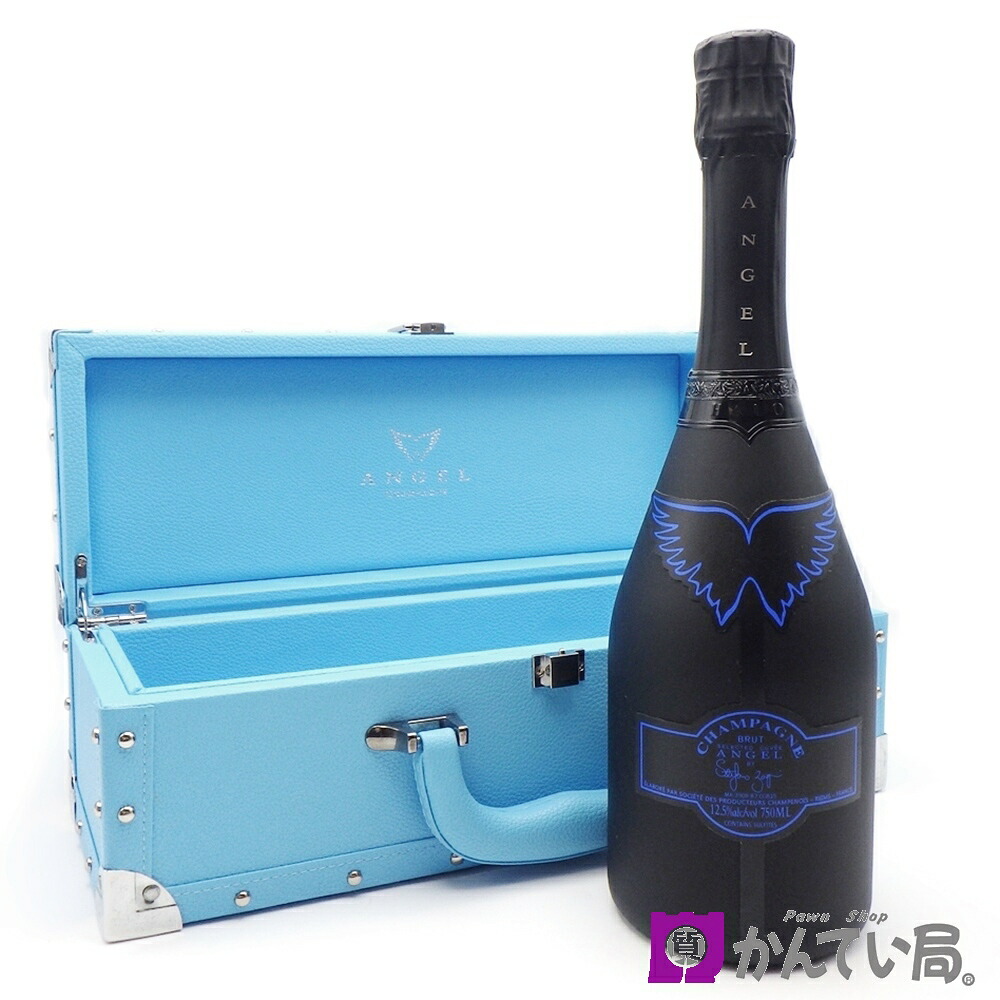【シャンパン】エンジェル シャンパン ヘイローブルー 750ml 12.5％ ライトブルー 専用ケース ANGEL CHAMPAGNE NV Brut HALO Blue (La Collection Noire)