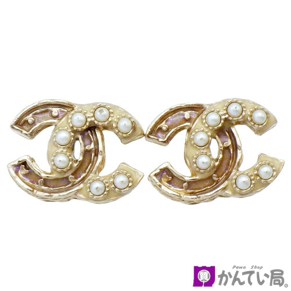楽天市場】【中古】CHANEL シャネル A12P ロゴピアス ココマーク
