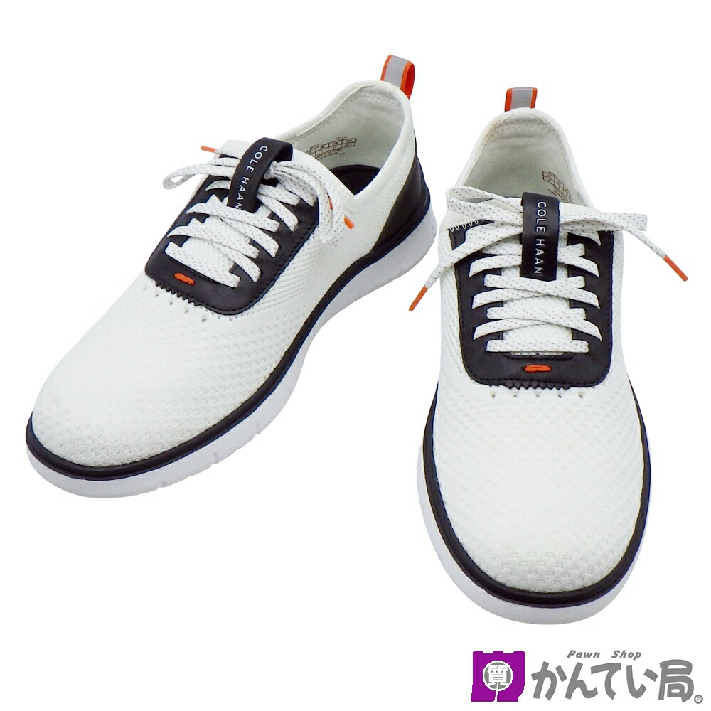 【中古】COLE HAAN コールハーン C31126 ジェネレーション ゼログランド スティッチライト サイズ8M(25.5cm) オプティックホワイト 白 メンズ スニーカー 箱付き