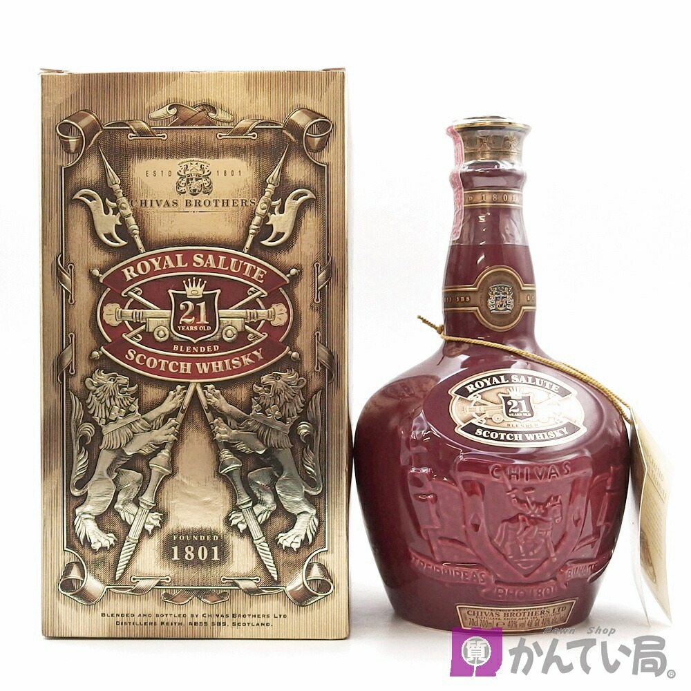 楽天市場】□オールドボトル□ ロイヤルサルート 21年 赤 1000ml