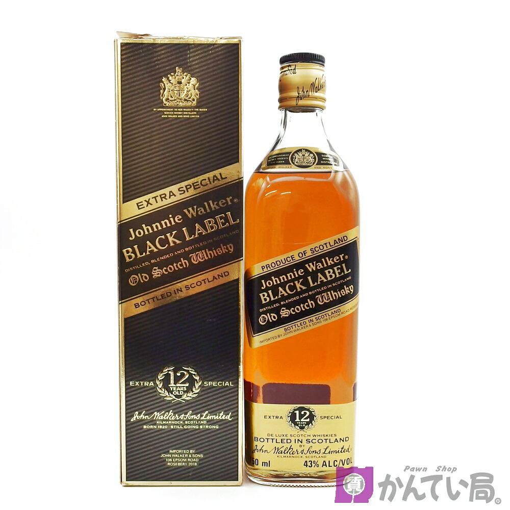 楽天市場】ジョニーウォーカー 黒ラベル 80年代 750ml 43度